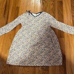 Floral patterned bow knee length dress